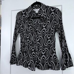 Psychedelic Groovy Pleated Top ❤️